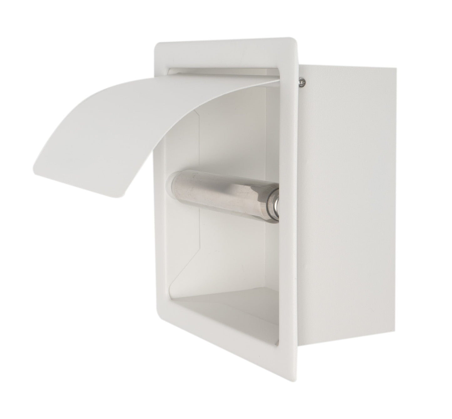 ALFI brand ABTPC77 Stainless Steel Recessed Toilet Paper Holder with Cover