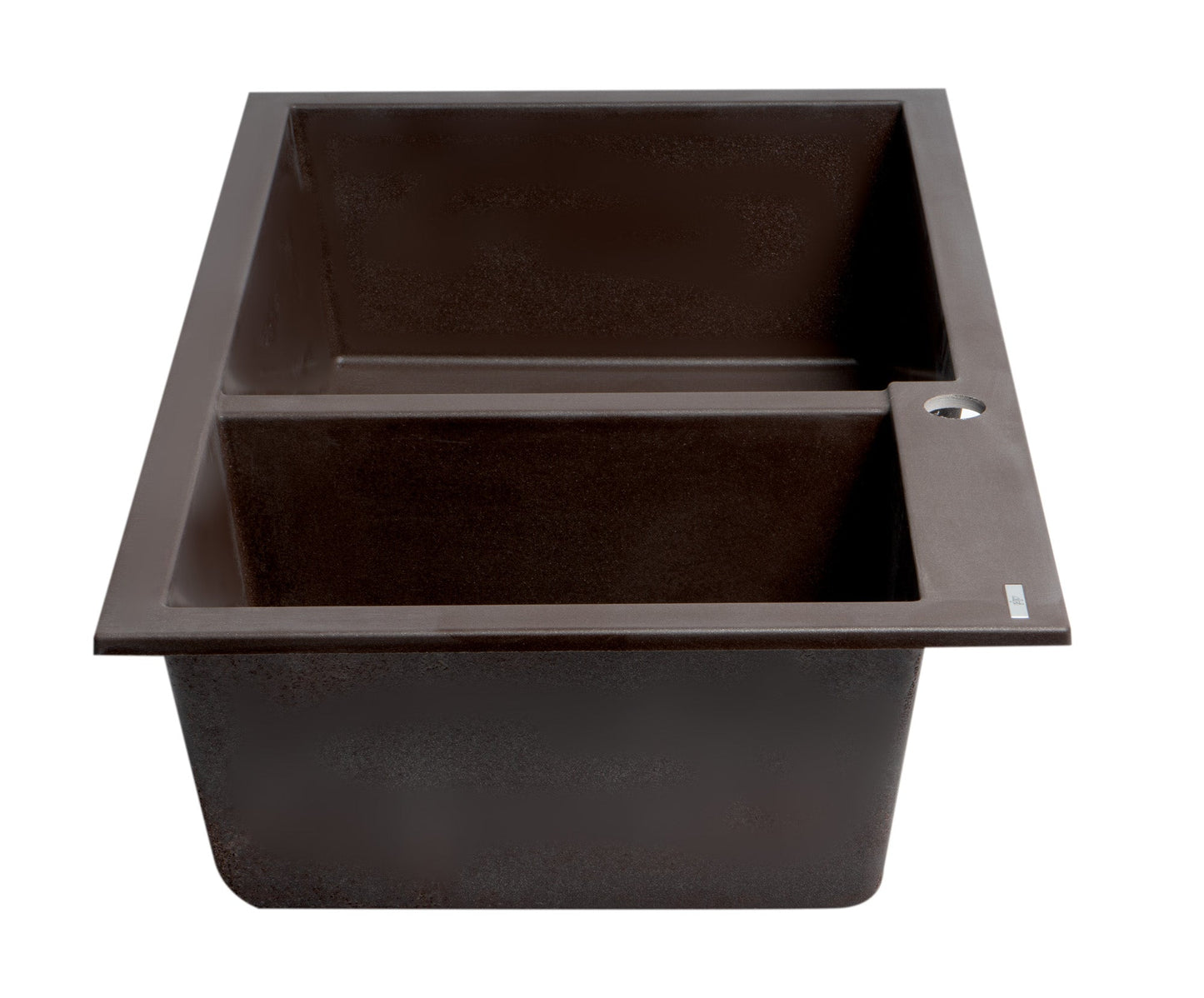 ALFI brand AB3319DI 34" Double Bowl Drop In Granite Composite Kitchen Sink