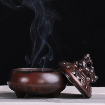 Traditional Lucky Brave Incense Coil Burner Censer