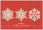 Luxury Boxed Cards - Set of 18 - Snowflakes