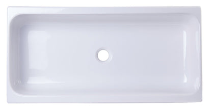 ALFI brand  AB36TR  36" White Above Mount Fireclay Bath Trough Sink