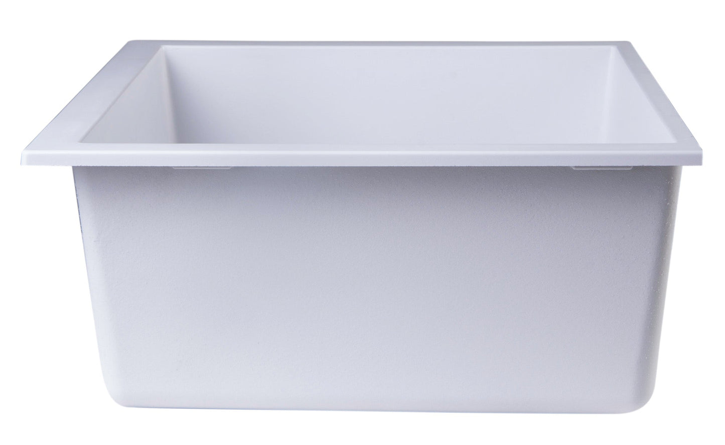 ALFI brand AB2420UM 24" Undermount Single Bowl Granite Composite Kitchen Sink