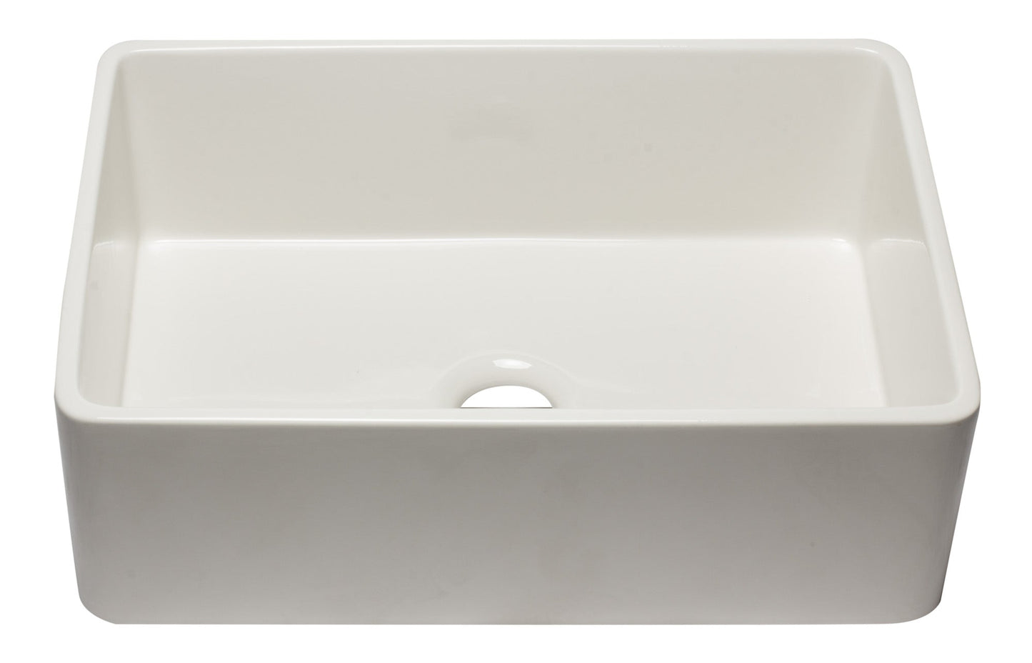 ALFI brand AB3020SB 30 inch Biscuit Reversible Single Fireclay Farmhouse Kitchen Sink