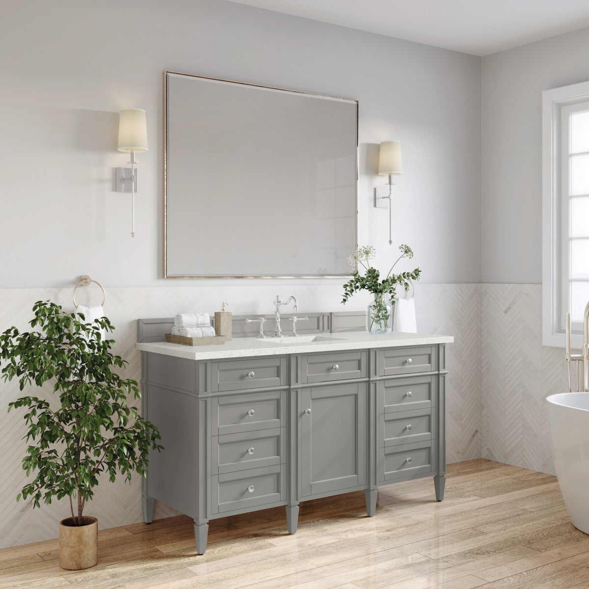 Brittany 60" Single Vanity Cabinet