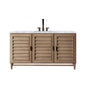 Portland 60" Single Vanity Cabinet, Whitewashed Walnut