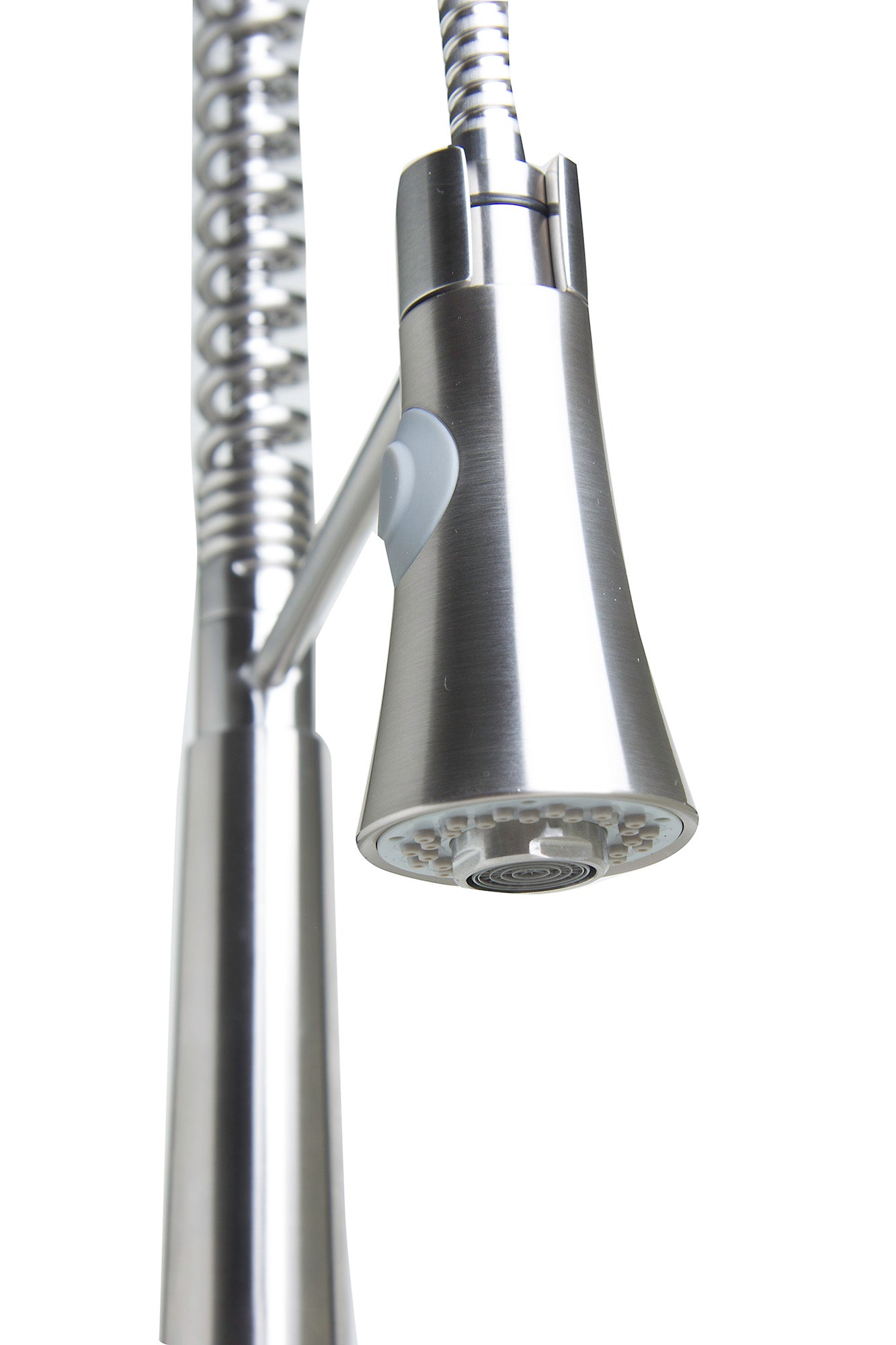 ALFI brand  AB2039S Solid Stainless Steel Commercial Spring Kitchen Faucet with Pull Down Shower Spray