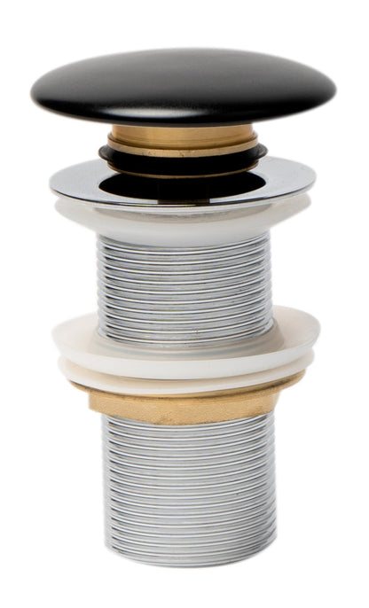 ALFI brand AB8055 Ceramic Mushroom Top Pop Up Drain for Sinks without Overflow