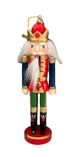 Wooden Nutcracker Ornament - King