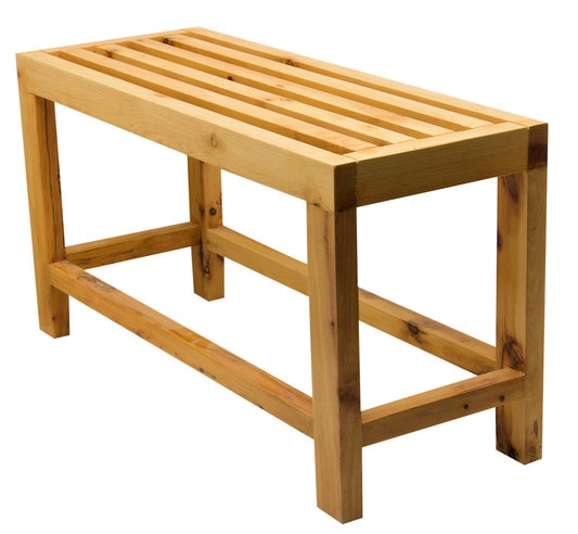 ALFI brand  AB4401 26" Solid Wooden Slated Single Person Sitting Bench
