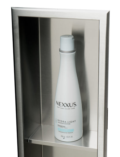 ALFI brand ABN0836 8 x 36 Vertical Triple Shelf Bath Shower Niche