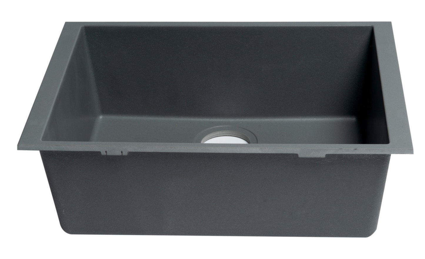 ALFI brand AB2420UM 24" Undermount Single Bowl Granite Composite Kitchen Sink