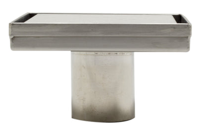 ALFI brand  ABSD55B-BSS 5" x 5" Modern Square Brushed Stainless Steel Shower Drain with Solid Cover
