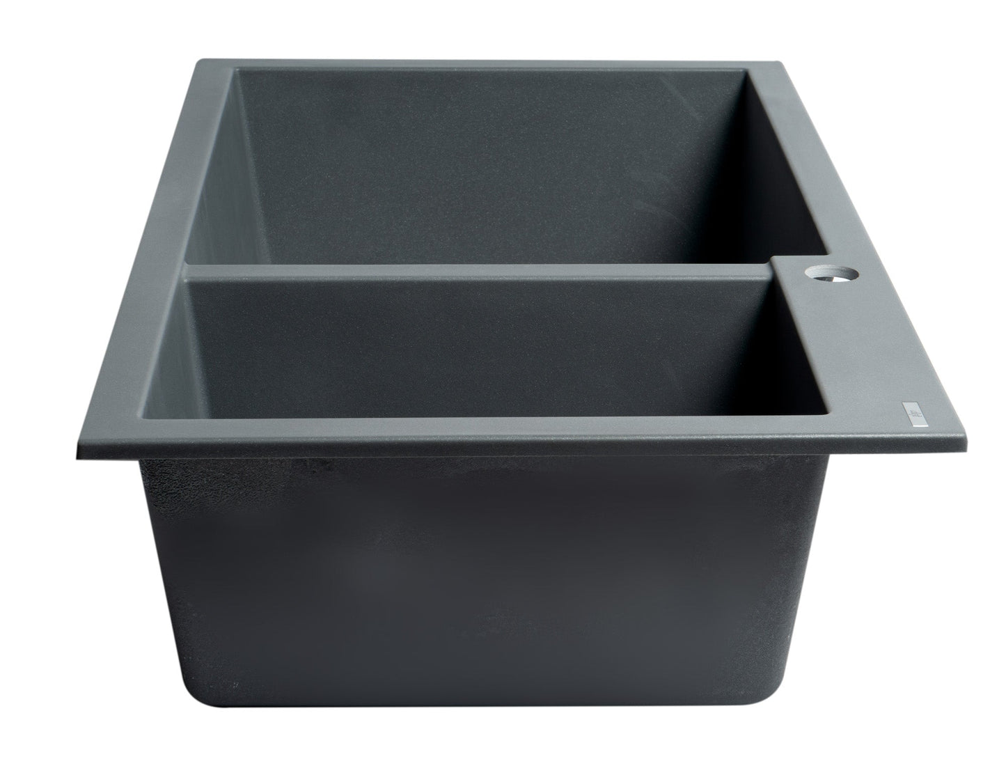 ALFI brand AB3319DI 34" Double Bowl Drop In Granite Composite Kitchen Sink
