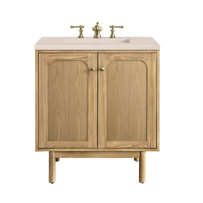 Laurent 30" Single Vanity Cabinet, Light Natural Oak