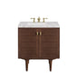 Amberly 30" Single Vanity Cabinet, Mid-Century Walnut