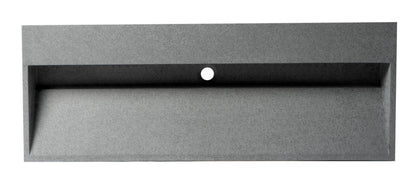 ALFI brand  ABCO48TR 48" Solid Concrete Gray Matte Trough Sink for the Bathroom