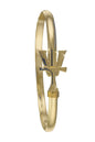 14K Gold Vermont   Hook Bracelet - 4mm Band - 7.5 Inch