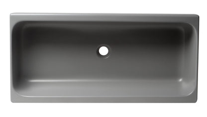 ALFI brand  AB36TRGM 36" Grey Matte Above Mount Fireclay Bathroom Trough Sink