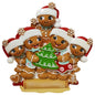 Nostalgic Gingerbread Family of 5 Ornament
