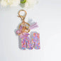 A–Z Personalized Butterfly Tassel Keychain – Custom Initial Gift for Women