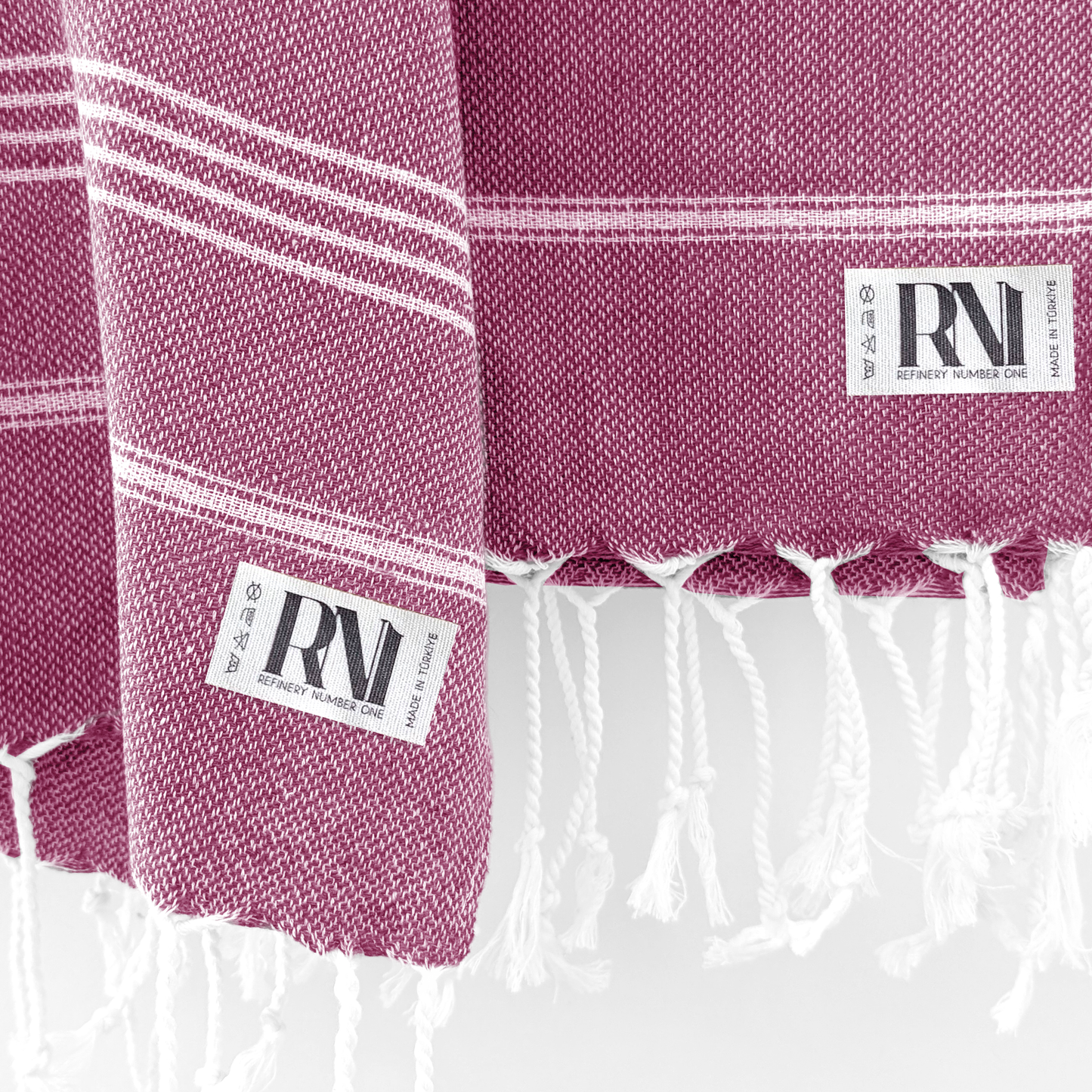 Istanbul Classic Turkish Hand Towel Set of 2 for Kitchen, Bath, Beach, Gym, and Yoga 17"x30"