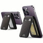 Magnetic PU Leather RFID Blocking Flip Kickstand Credit Slots Wallet Credit Cell Case Card Cover Slot Card Holder for Back of IPhone