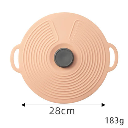 Silicone Fresh-Keeping Anti-Spill Lid – Leak-Proof, Dust-Proof, Reusable Food & Pot Cover for Kitchen Use