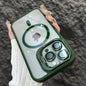Luxury Magnetic Shockproof iPhone Case with Stand and Lens Protection