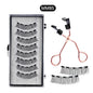 Magnetic 8Pcs Reusable Eyelashes with Applicator – No Glue, 5 Magnet Natural Look Lashes