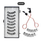 Magnetic 8Pcs Reusable Eyelashes with Applicator – No Glue, 5 Magnet Natural Look Lashes