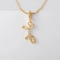 Gold Letter Pendant Necklace for Women – A-Z Alphabet Zircon Crystal Choker, Snake Chain Jewelry Gift