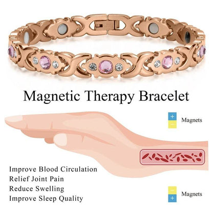 Women's Magnetic Therapy Bracelet for Pain Relief & Wellness - Stylish & Comfortable