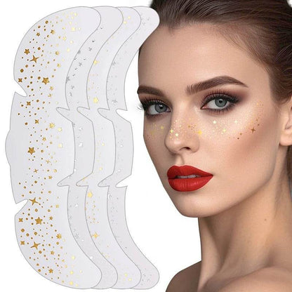 Glitter Freckle Patches – Sparkly Face Stickers for Instant Shimmer, Easy to Apply & Remove