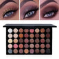 Professtional 40-Color Glitter & Matte Eyeshadow Palette – Waterproof, Long-Lasting Pressed Powder Makeup Kit for Women