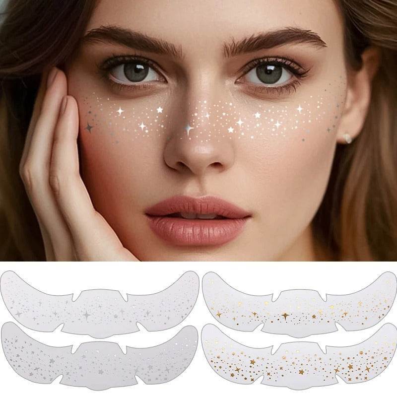 Glitter Freckle Patches – Sparkly Face Stickers for Instant Shimmer, Easy to Apply & Remove