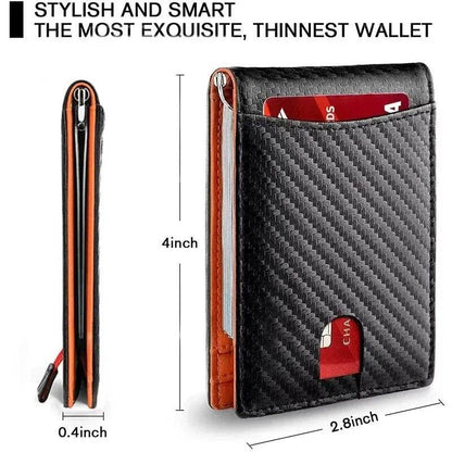 Men’s RFID Blocking Wallet for Dad, Husband, Son – Slim Card Holder Father’s Day Gift