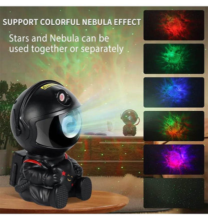 Galaxy Star Astronaut Projector Night Light – LED Nebula Sky Lamp for Kids & Adults, Bedroom & Room Decoration, Ideal Gift for Holidays or Birthdays