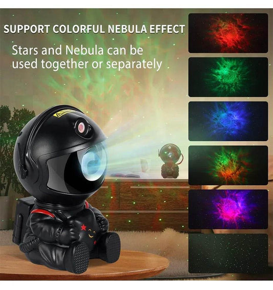Galaxy Star Astronaut Projector Night Light – LED Nebula Sky Lamp for Kids & Adults, Bedroom & Room Decoration, Ideal Gift for Holidays or Birthdays