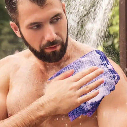 African Net Body Exfoliator & Reusable Bath Sponge