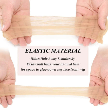 2PCS HD Transparent Wig Caps – Light Brown Nylon Lace Front for Women & Men