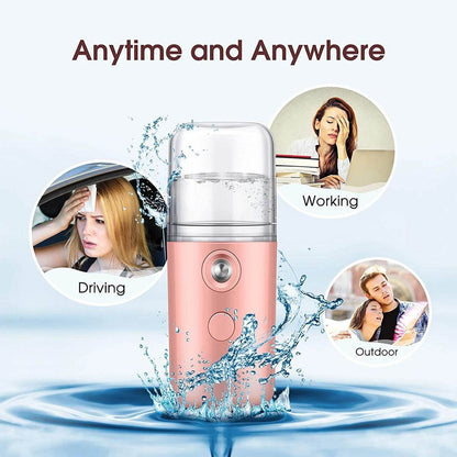 Nano Mist Facial Steamer – Portable 30ml Cool Mist Sprayer for Skin Hydration and Refreshing