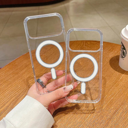 Crystal Clear Magnetic Case for iPhone 17 Air, 17 Pro, 17 Pro Max – Shockproof MagSafe Wireless Charging Cover