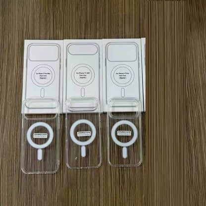 Crystal Clear Magnetic Case for iPhone 17 Air, 17 Pro, 17 Pro Max – Shockproof MagSafe Wireless Charging Cover