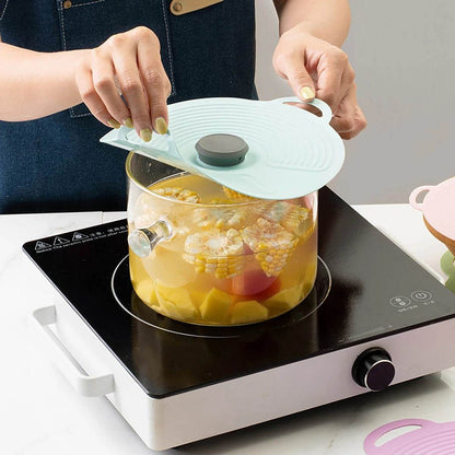 Silicone Fresh-Keeping Anti-Spill Lid – Leak-Proof, Dust-Proof, Reusable Food & Pot Cover for Kitchen Use