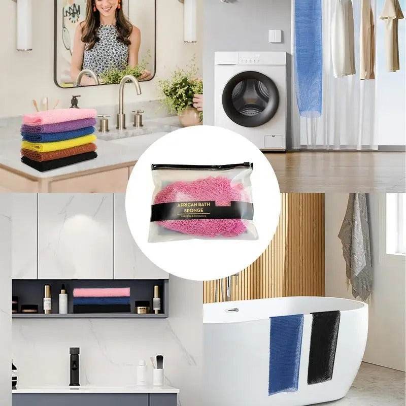 African Net Body Exfoliator & Reusable Bath Sponge