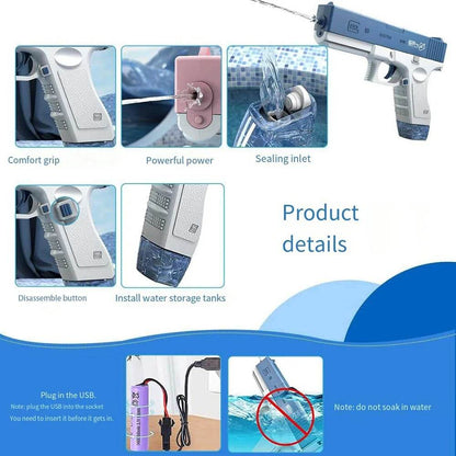 M416 Full Automatic Electric Water Gun – Outdoor Summer Toy for Kids