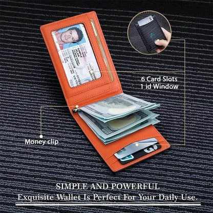 Men’s RFID Blocking Wallet for Dad, Husband, Son – Slim Card Holder Father’s Day Gift