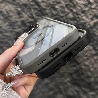 Luxury Magnetic Shockproof iPhone Case with Stand and Lens Protection