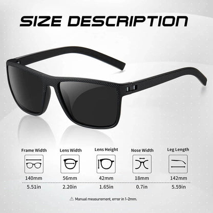 3-Pack Polarized Sunglasses – UV400 Anti-Glare Shades for Men & Women