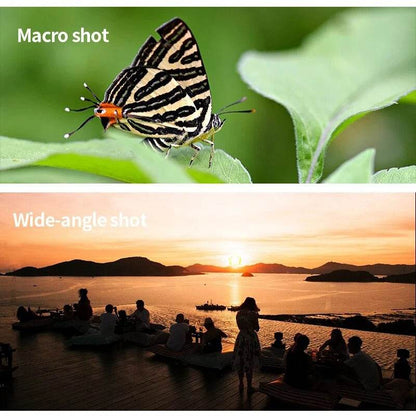 3-in-1 Smartphone Camera Lens Kit with Fisheye and Wide Angle